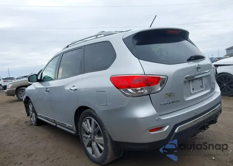 2014 Nissan Pathfinder Platinum from USA, damaged, VIN 5N1AR2MN6EC619425